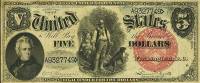 (№1880P-178b.3) Банкнота США 1880 год "5 Dollars"