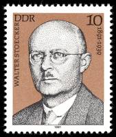 (1981-022) Марка Германия (ГДР) "Уолтер Стокер"    Деятели Рабочего движения III Θ
