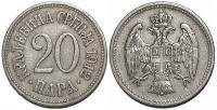 (1912) Монета Сербия 1912 год 20 пара   Медь-Никель  XF