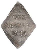 () Монета Англия / Великобритания 1645 год 1  ""   Биметалл (Серебро - Ниобиум)  AU