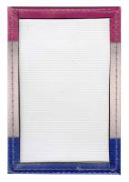 Обложка для проездного (Полимер) Принт "Кот-британец в круглых цветных очках", Синий/розовый/серый