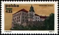 (1971-015) Марка Польша "Пескова Скала"    Замки III Θ