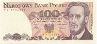 (1986) Банкнота Польша 1986 год 100 злотых "Людвиг Варинский"   UNC