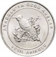 (2018) Монета Турция 2018 год 1 куруш "Щурок"  Медь-Никель  UNC