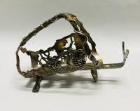 Подставка под вино кованная, Виноградная лоза металл