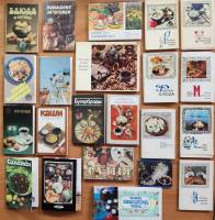 Наборы открыток 22 шт Блюда национальных кухонь рецепты кулинария полные комплекты