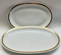 Блюдо овальное COLDITZ ГДР фарфор 2 шт 