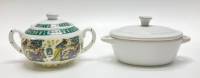 Сахарница + шкатулка, фарфор