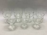 Бокалы 7 шт алмазная резка СССР
