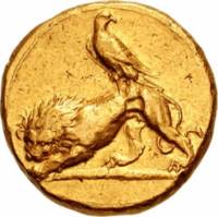 (№1970) Монета Древняя Греция 1970 год 1 Stater (Царя Эвагора второй)