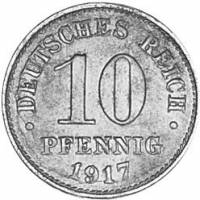 (№1916km20) Монета Германия (А, D, Е, F, Г, Д) 1916 год 10 Pfennig (А, D, Е, F, Г, Д)