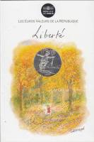 (2014) Монета Франция 2014 год 10 евро "Свобода"  Осенний Серебро Ag 333  Буклет
