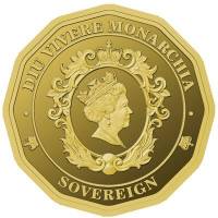 (№2017) Монета Тристан да Кунья 2017 год 1 Sovereign (200-летию современного суверенного, двенадцать