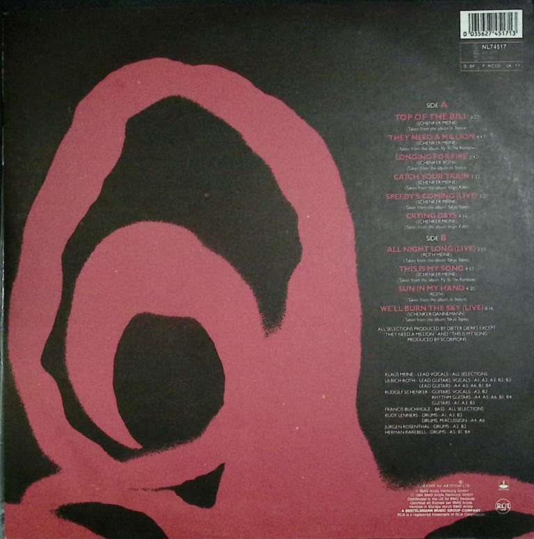 Пластинка виниловая Scorpions Best Vol. 2 Stereo 300 мм. Excellent