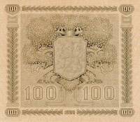 (,) Банкнота Финляндия 1922 год 100 марок    UNC