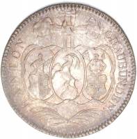 (№1825km12 (graubunden)) Монета Швейцария 1825 год 10 Batzen