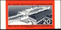 (1960-060) Марка Германия (ГДР) "Железнодорожный паром"    ЖД Германии II Θ