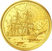 (№2014km2157) Монета Франция 2014 год 50 Euro (Великие французские корабли - Пуркуа па?)