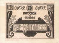 (№1920) Банкнота Австрия 1920 год "20 Heller"