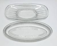 Селёдочницы, 2 шт., стекло, СССР (сост. отл)