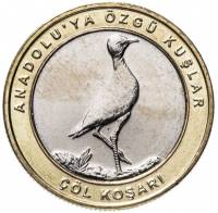 (2019) Монета Турция 2019 год 1 куруш   Биметалл  UNC