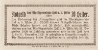 (№1920) Банкнота Австрия 1920 год "20 Heller"