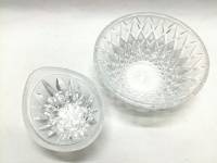 Салатник + салатник-ладья, хрусталь, СССР, 2 шт
