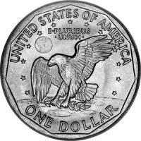 (1981s, чистая S) Монета США 1981 год 1 доллар   Сьюзен Энтони Медь-Никель  PROOF