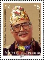 (№2011-1026) Марка Непал 2011 год "Подруге Активист Ришикеш Прав Человека", Гашеная