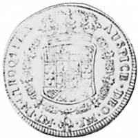 (№1763km71.1) Монета Перу 1763 год 4 Escudos