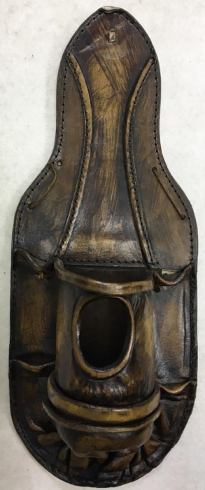 Панно-чехол для бутылки, кожзам (сост. на фото)