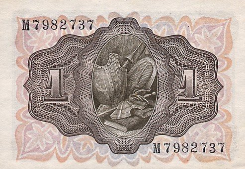  Банкнота Испания 1951 год 1     UNC