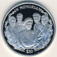 () Монета Британские Виргинские острова 2002 год 10 долларов ""   PROOF