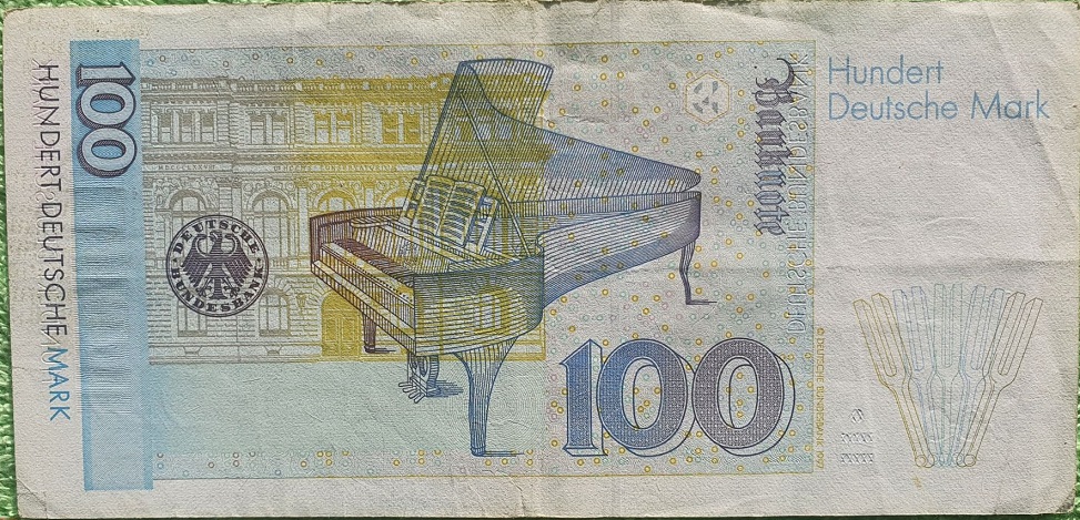 (1996) Банкнота Германия (ФРГ) 1996 год 100 марок &quot;Клара Шуман&quot;   VF