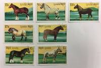 --  Набор марок Камбоджа 7 шт.  Гашёные , III Θ