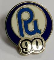 Значок Знак СССР "РИ 90" на винте 