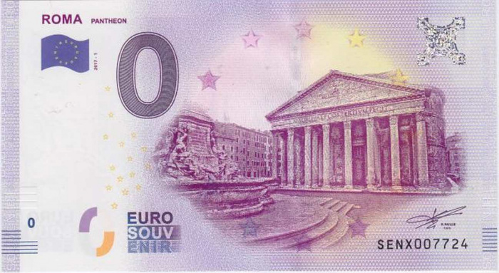 (2017) Банкнота Европа 2017 год 0 евро &quot;Пантеон&quot;   UNC