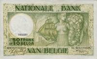 (№1943P-106a.8) Банкнота Бельгия 1943 год "50 Francs"