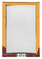 Обложка для проездного (Полимер) Принт "Далай Лама в спортивной кофте", Желтый/бордовый