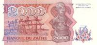 () Банкнота Заир 01.10.1991 год 2 000  ""   UNC