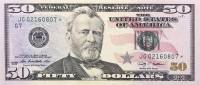 (2009) Банкнота США 2009 год 50 долларов "Улисс Симпсон Грант"   UNC