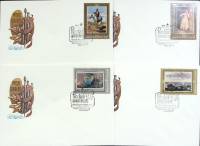 1981-год Набор худож. конв. п\д, сг+ марка, 4 шт. СССР Русская Живопись   , Печать ПД Марка