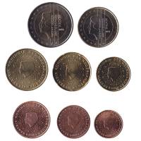 (2008) Набор монет Евро Нидерланды (Голландия) 2008 год   UNC