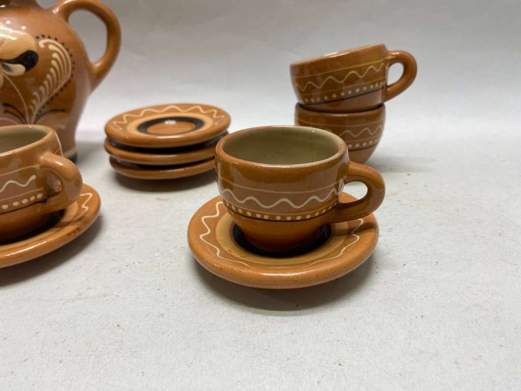 Кофейный сервиз керамика 10 предметов