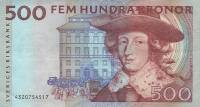 (,) Банкнота Швеция 1994 год 500 крон    UNC