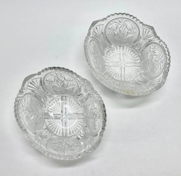 Салатники конфетницы, хрусталь, СССР, 2 шт