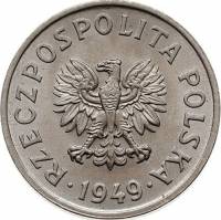 (№1949y43) Монета Польша 1949 год 20 Groszy