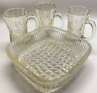 Салатники + 3 пивные кружки хрусталь