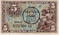 (№1948P-4b) Банкнота ФРГ 1948 год "5 Deutsche Mark"