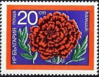 (1974-048) Марка Болгария "Цинния изящная"    Садовые цветы II Θ